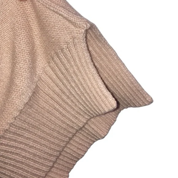 Women's Cable Knit Sweater - Cream 74 % VISCOSE 26 POLYAMIDE SIZE MEDIUM - Picture 3 of 7